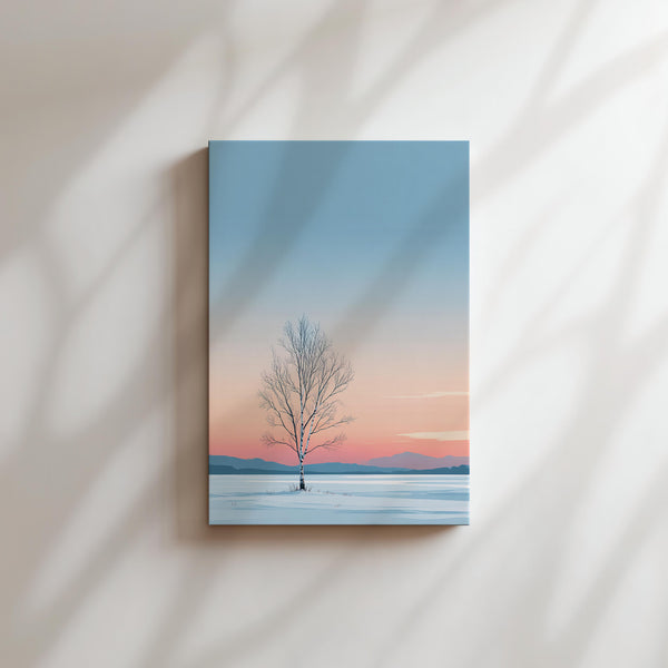 Solitary Winter Birch