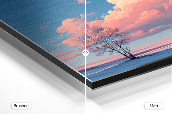 Pink Clouds Over Field