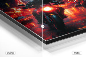 Rain-Soaked Rider Night