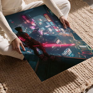 Cyber Samurai Cityscape