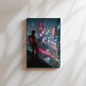 Cyber Samurai Cityscape