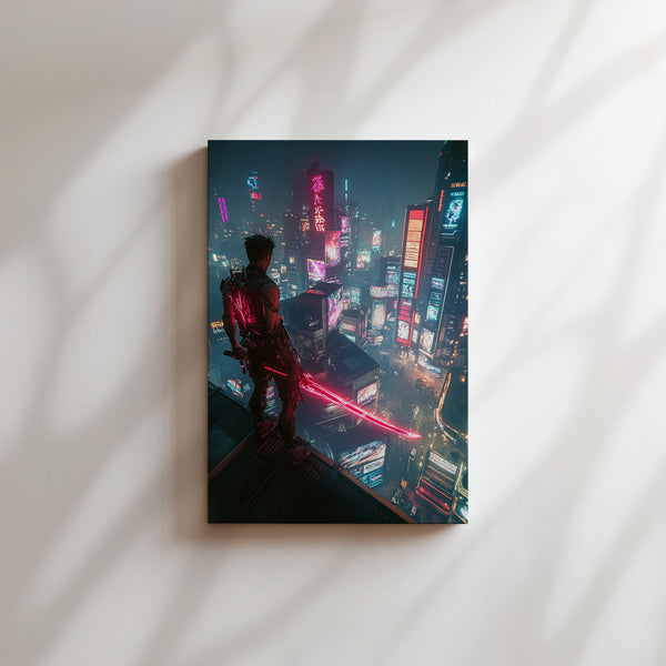 Cyber Samurai Cityscape