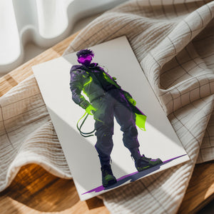 Glowing Tech Warrior