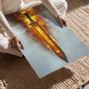 Fiery Legendary Sword