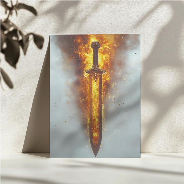 Fiery Legendary Sword
