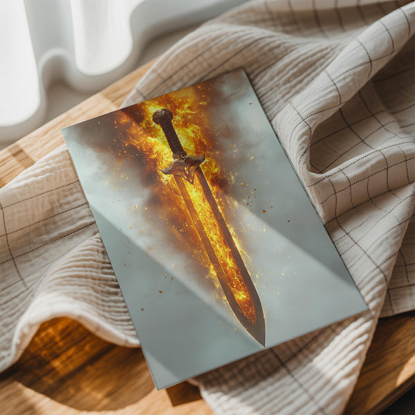 Fiery Legendary Sword