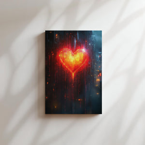 Neon Heart Graffiti