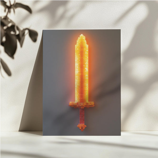 Pixelated Sword Glow