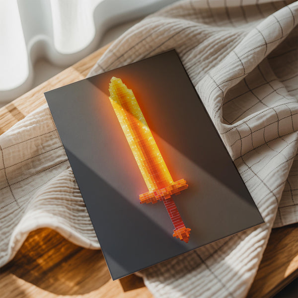 Pixelated Sword Glow
