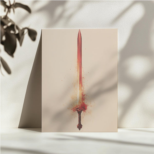 Flaming Red Sword