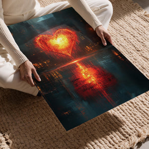 Futuristic Heart Reflection