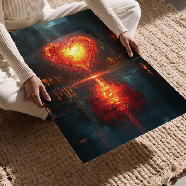 Futuristic Heart Reflection