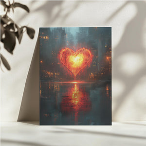 Futuristic Heart Reflection