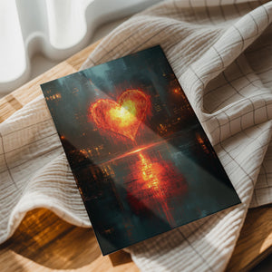 Futuristic Heart Reflection