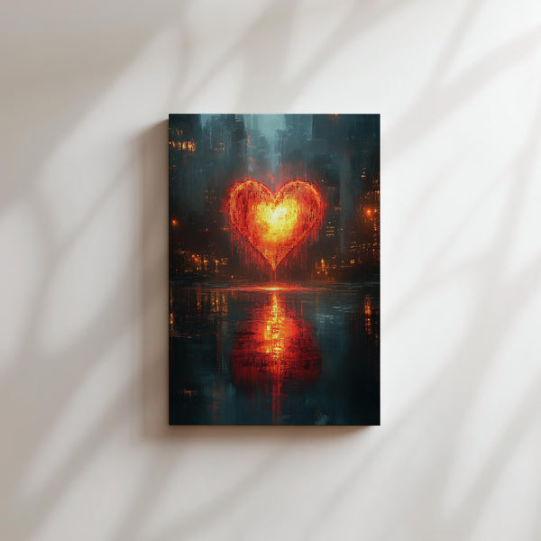 Futuristic Heart Reflection