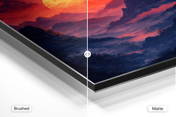 Crimson Sunset Peaks