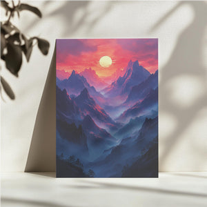 Pink Dawn Mountain Range