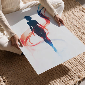 Flowing Light Silhouette