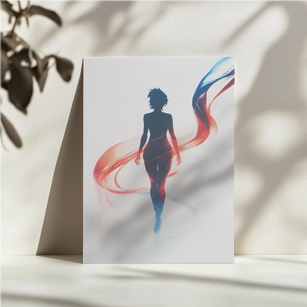 Flowing Light Silhouette