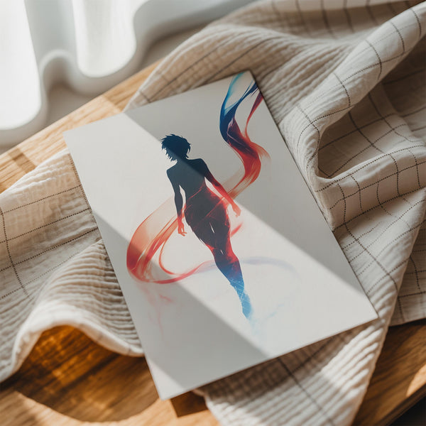 Flowing Light Silhouette