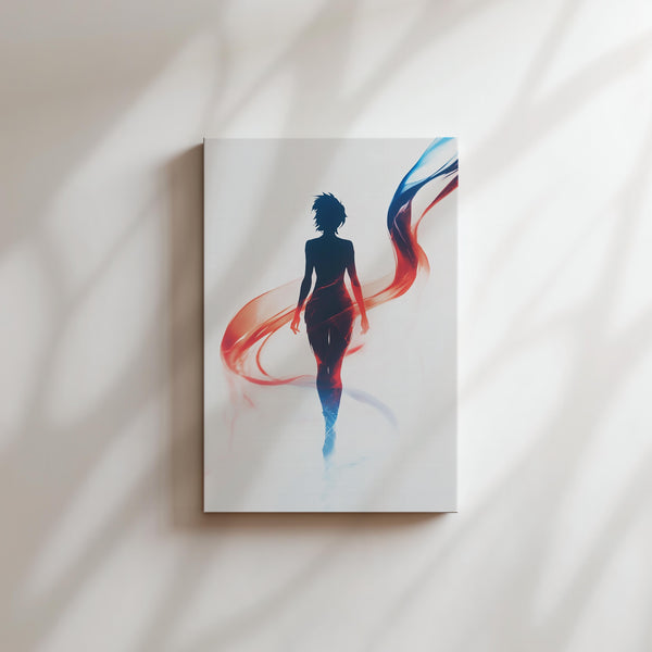 Flowing Light Silhouette