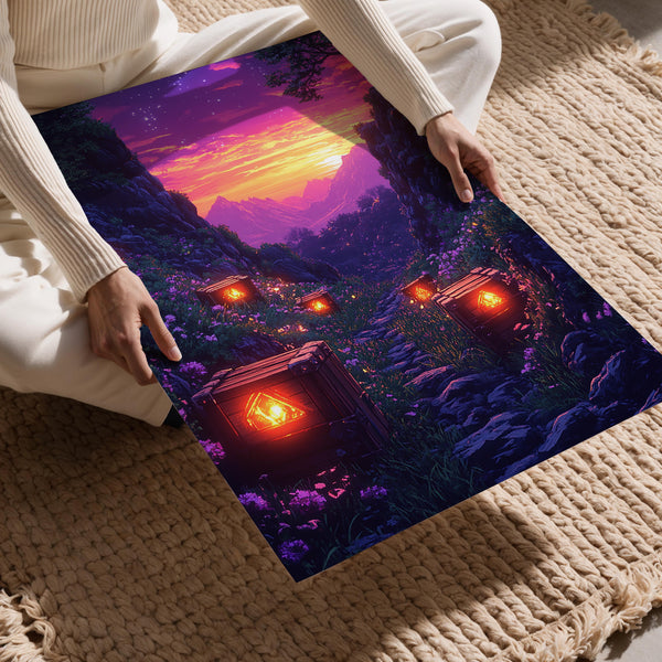 Glowing Path at Dusk