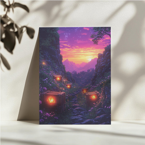 Glowing Path at Dusk