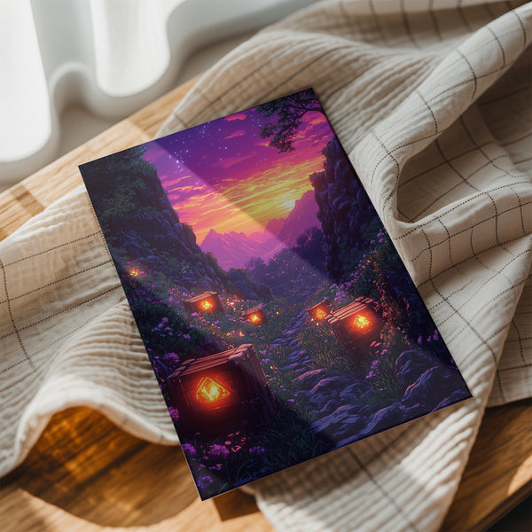 Glowing Path at Dusk