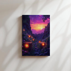 Glowing Path at Dusk