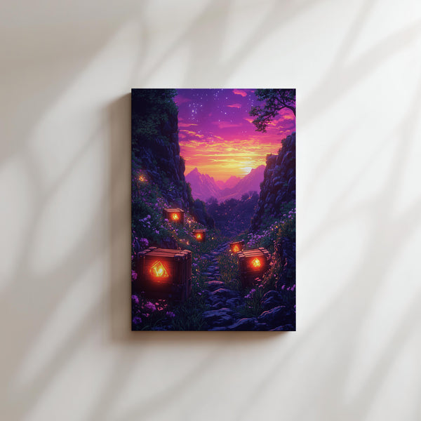 Glowing Path at Dusk