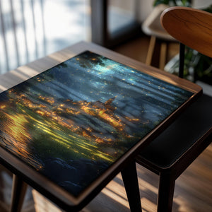 Golden Castle Night Sky