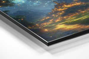 Golden Castle Night Sky