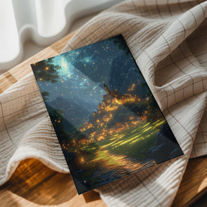 Golden Castle Night Sky