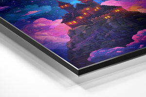Pixel Castle in Clouds