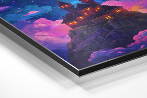 Pixel Castle in Clouds