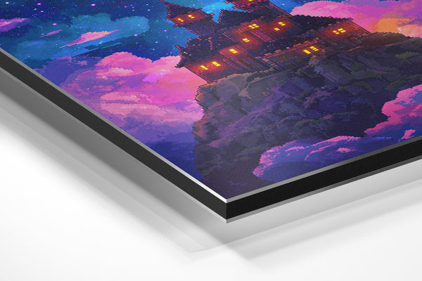 Pixel Castle in Clouds