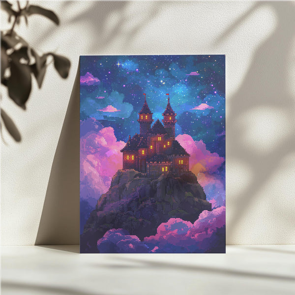 Pixel Castle in Clouds