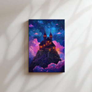 Pixel Castle in Clouds