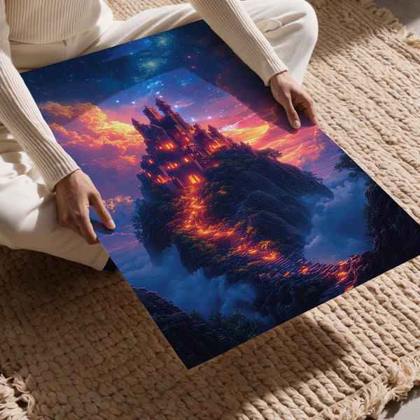 Castle Stairway Stars