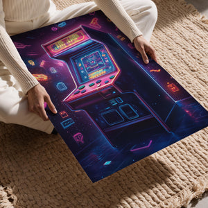 Neon Arcade Machine