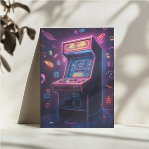 Neon Arcade Machine
