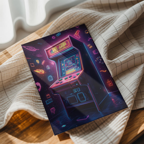 Neon Arcade Machine