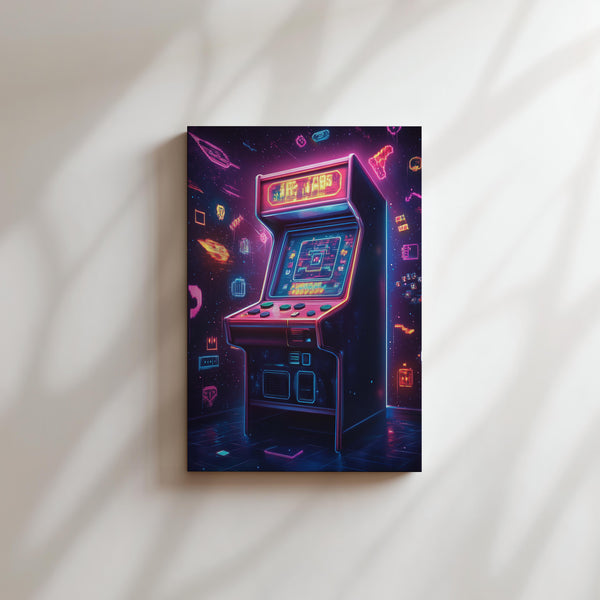 Neon Arcade Machine
