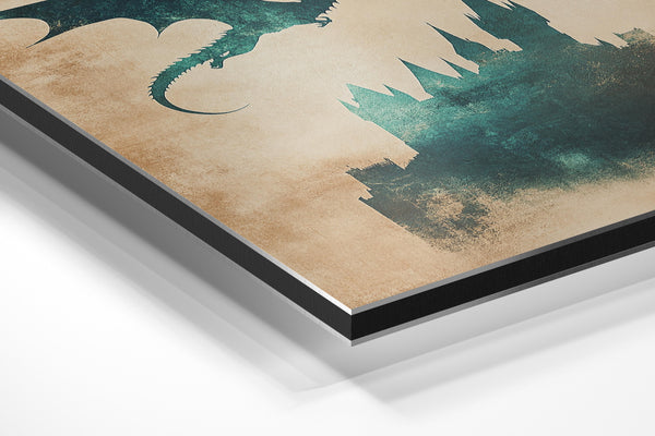 Dragon Silhouette Castle