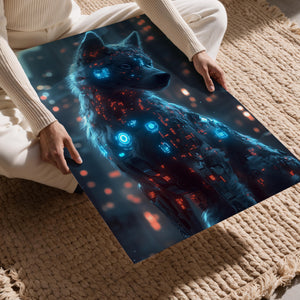 Glowing Robotic Wolf