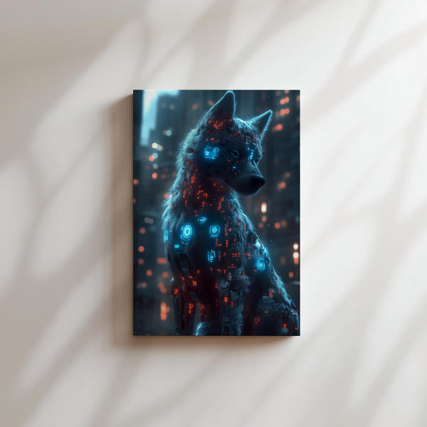 Glowing Robotic Wolf