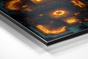 Top View Dungeon Lava