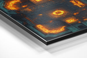 Top View Dungeon Lava