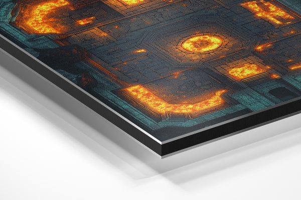 Top View Dungeon Lava