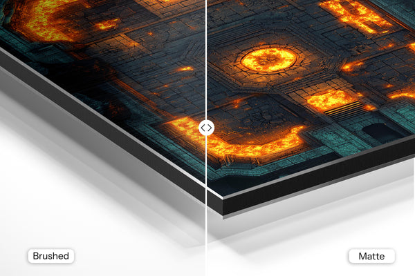 Top View Dungeon Lava